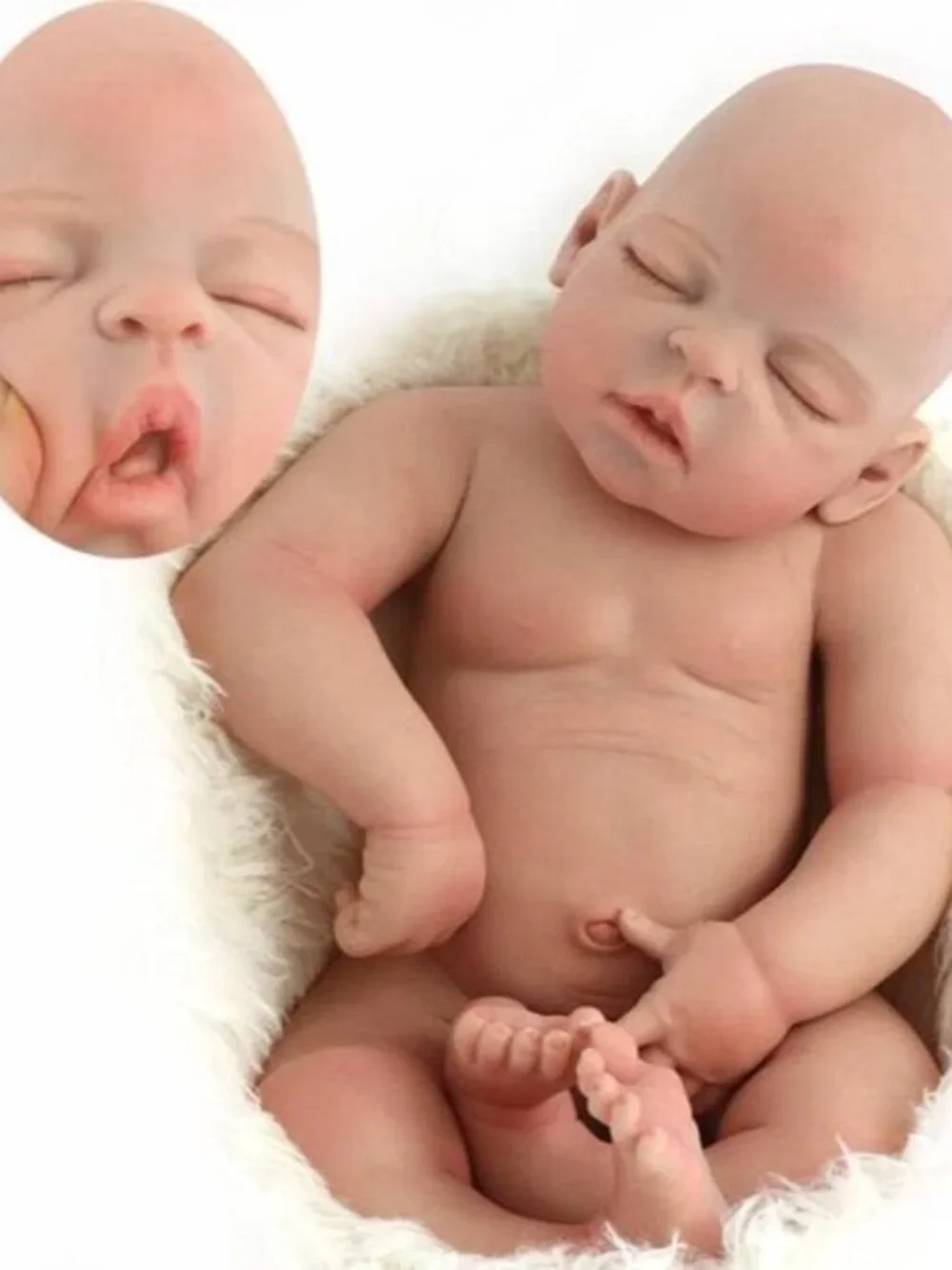 23 Inch Realistic Newborn Baby Girl Doll Heavy 11.5 lb. Solid Silicone